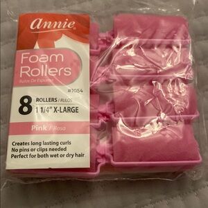 Annie Pink Foam Rollers - 8 Pack